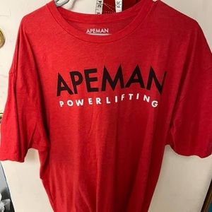 Apeman strong powerlifting t shirt